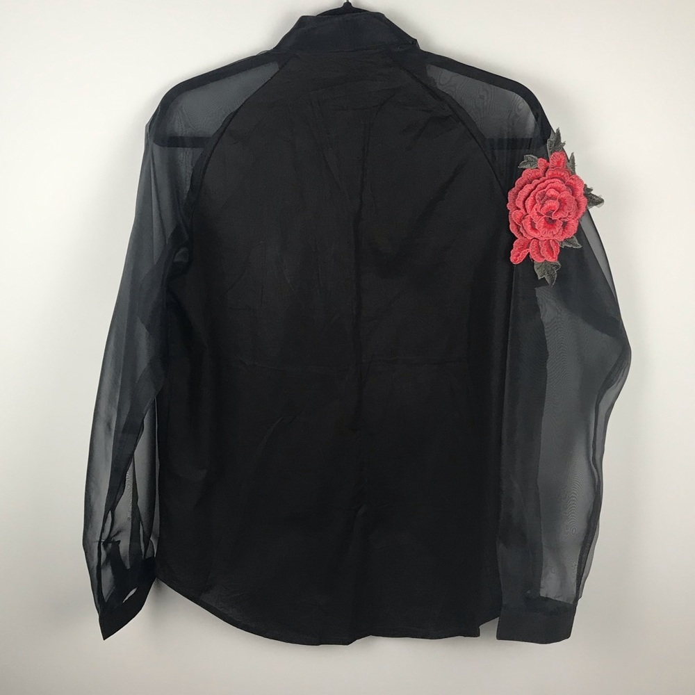 Floral embroidery vintage shirt - Picture 2 of 4